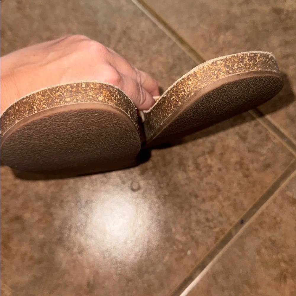 Tory Burch Miller Cloud Sandal size 7 cork tan nude